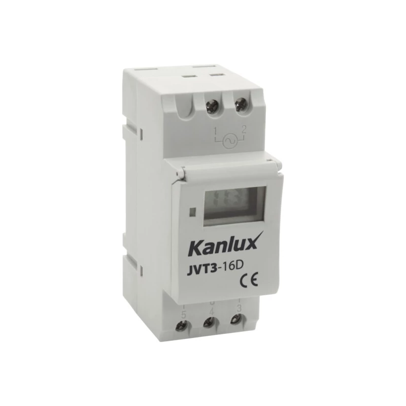 KANLUX TH35 SÍNRE SZERELHETŐ ELEKTRONIKUS IDŐKAPCSOLÓ JVT3-16AS