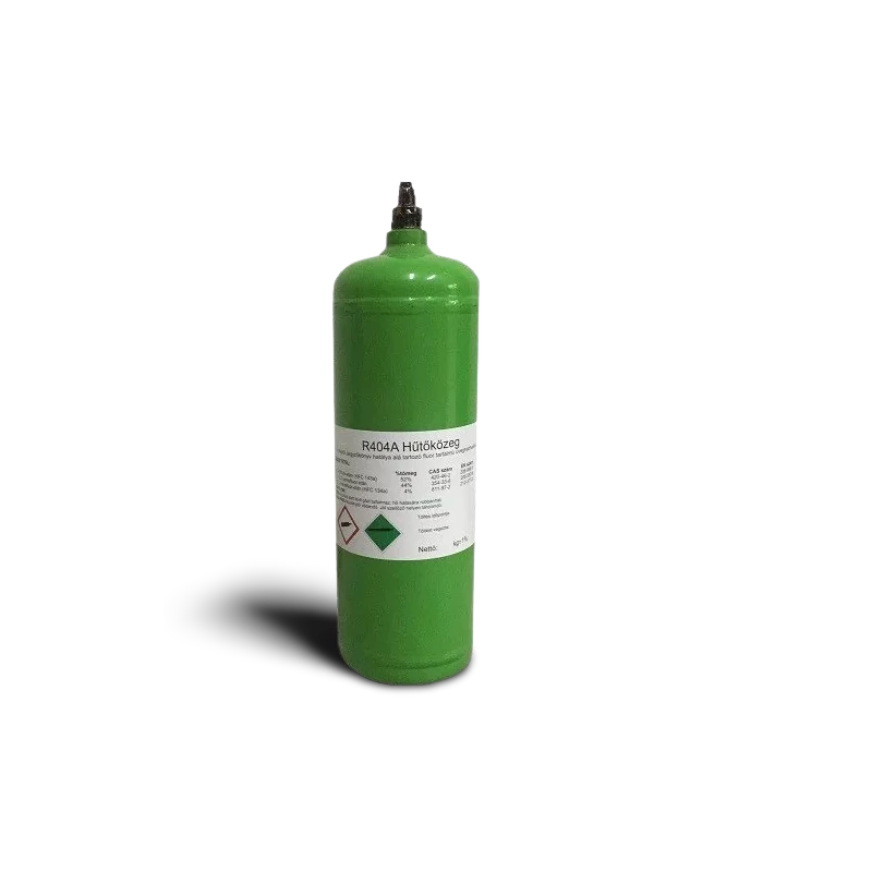 REGENERÁLT R404A HŰTŐKÖZEG ÚJRATÖLTHETŐ PALACKBAN 2,2L (1,7 KG/PALACK) GWP 3922 (A TERMÉK ÁRA TARTALMAZZA A PALACK ÁRÁT IS)