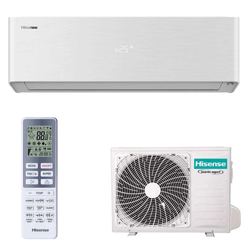 HISENSE ENERGY PRO X (A+++) (QH25XV3AG/I QG25XV0EW/O) KLÍMA MONO OLDALFALI SZETT 2,5KW