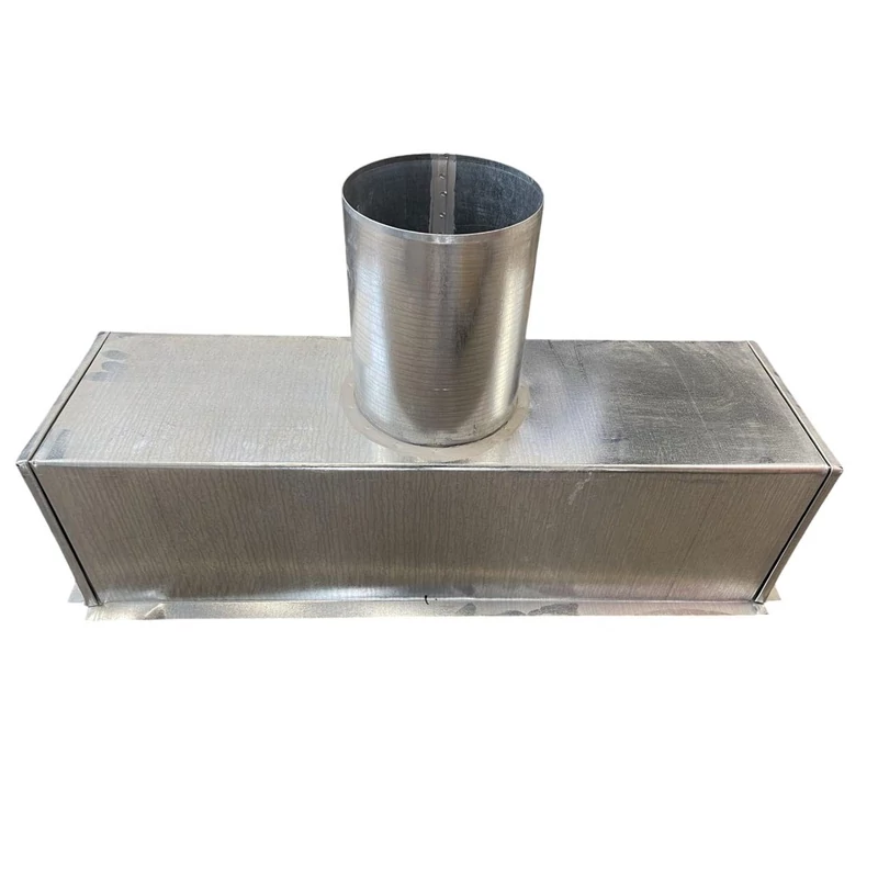 LÉGTECHNIKAI OSZTÓDOBOZ 202X708MM 160MM CSŐCSONK
