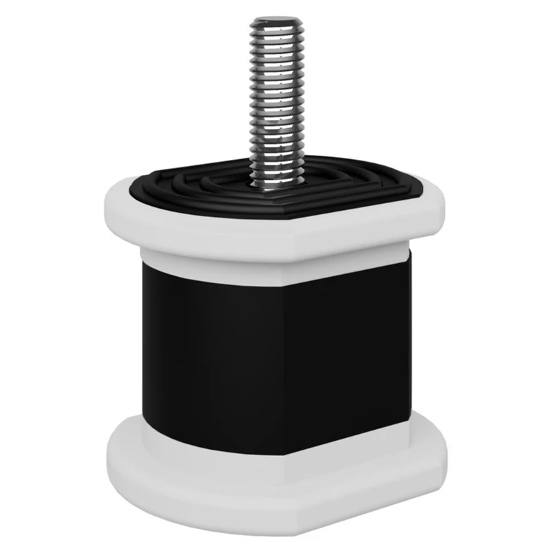 KLÍMA KÜLTÉRI REZGÉSCSILLAPÍTÓ GUMIBAK VECAMCO TACCO FEKETE-FEHÉR (50KG TEHERBÍRÁS ÖSSZESEN) 4DB/CSOMAG