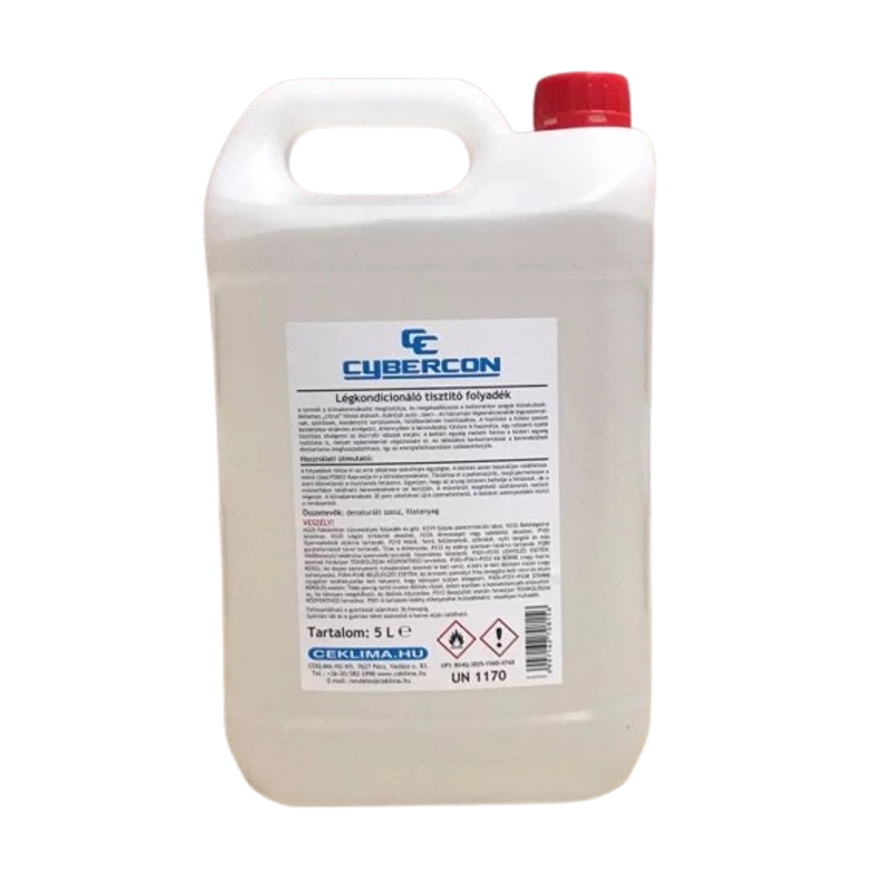 CYBERCON KLÍMABERENDEZÉS TISZTÍTÓ ÉS FERTŐTLENÍTŐ 5 LITER (LEMON)