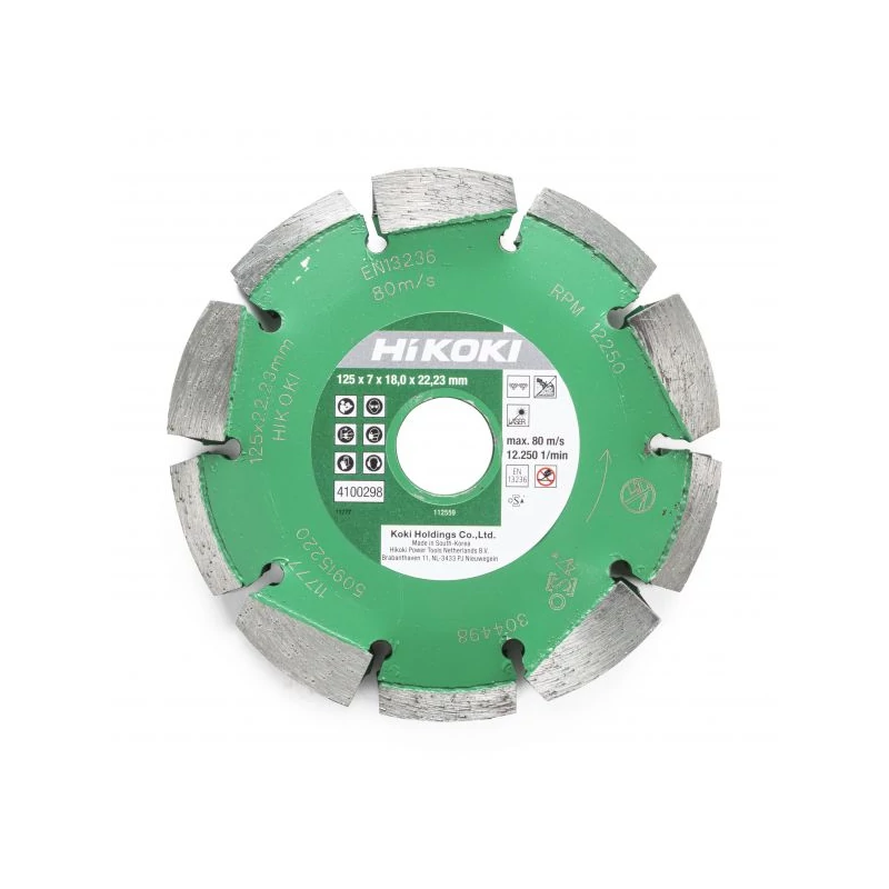 HIKOKI GYÉMÁNT KORONG 125X22,2X7 T28,5 /CM5MA 4100299