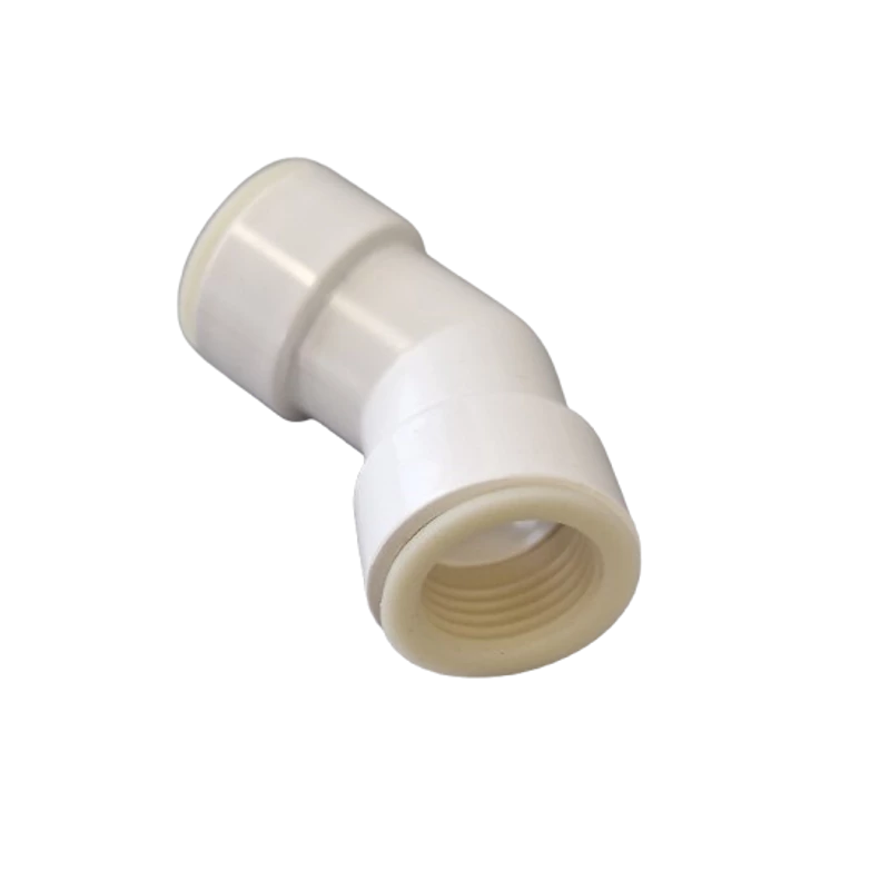 CONTURG4520 CSEPPVÍZCSŐ / KONDENZVÍZCSŐ IDOM 20MM KÖNYÖK 45° GUMIS FEHÉR BB (KONDENZVÍZ)