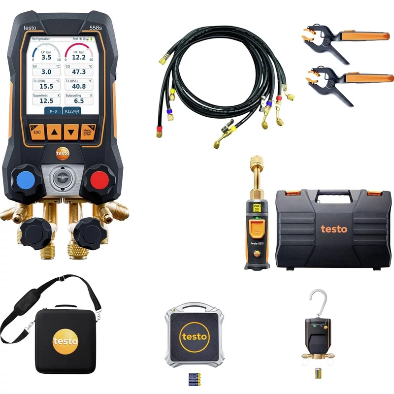 TESTO 558S PROFESSZIONÁLIS HŐSZIVATTYÚ SZETT 0564 5010