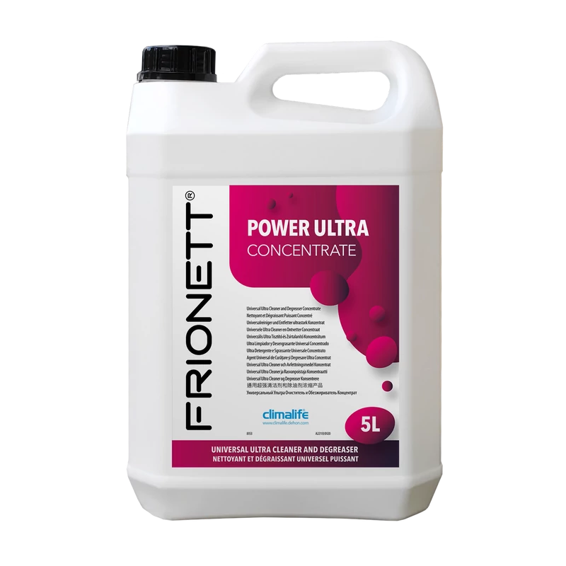 FRIONETT POWER ULTRA 5L KLÍMABERENDEZÉS TISZTÍTÓ ÉS FERTŐTLENÍTŐ KONCENTRÁTUM