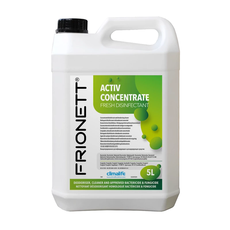 FRIONETT ACTIV 5 LITER KLÍMABERENDEZÉS TISZTÍTÓ ÉS FERTŐTLENÍTŐ KONCENTRÁTUM