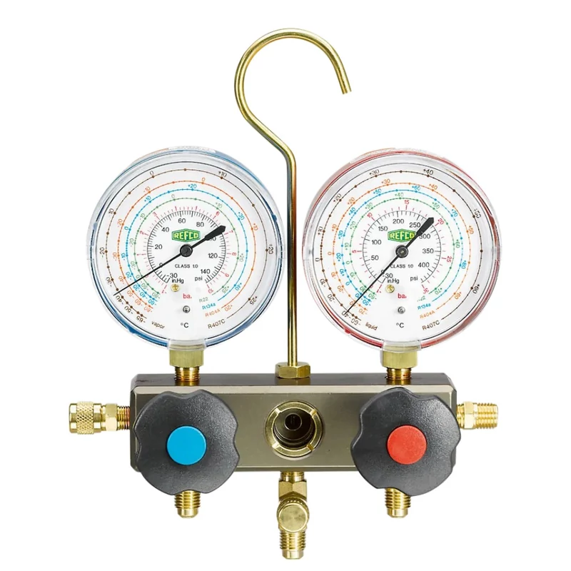 REFCO BM2-8-DS-R22 9884896 2 UTAS R22, R134A, R404A MANOMÉTER CSAPTELEP