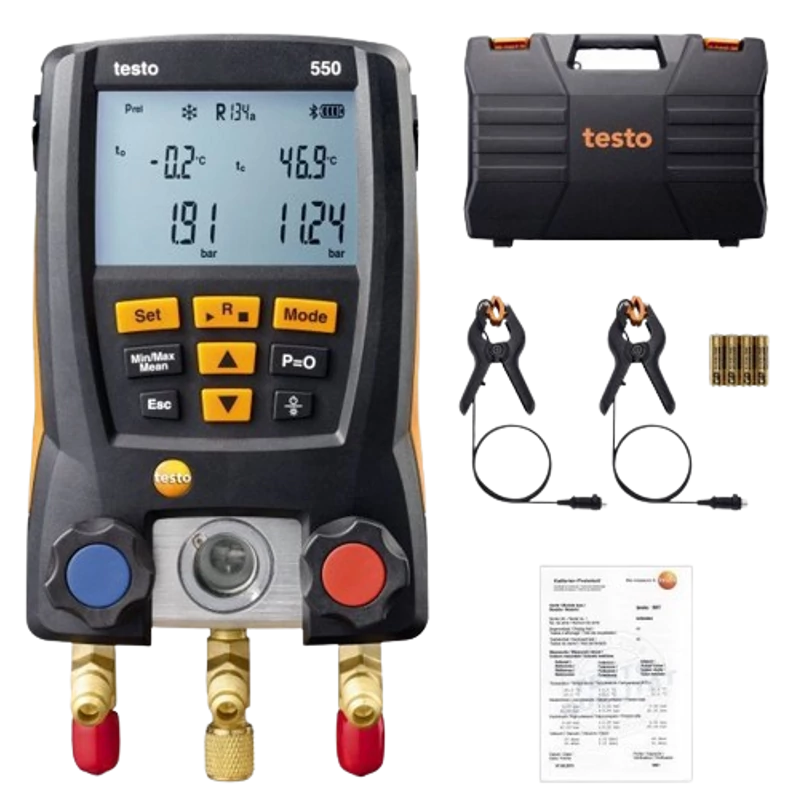 TESTO 550 SZETT DIGITÁLIS MANOMÉTER 0563 1550