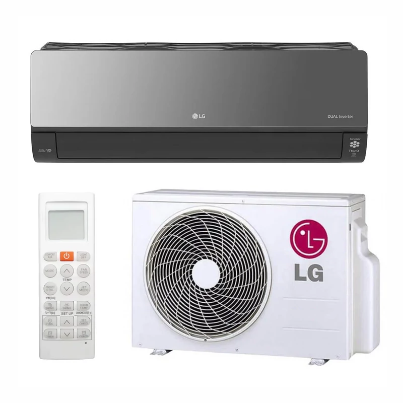 LG ART COOL MIRROR (AC24BK.NSK / AC24BK.U24) KLÍMA MONO OLDALFALI SZETT 6,6 KW