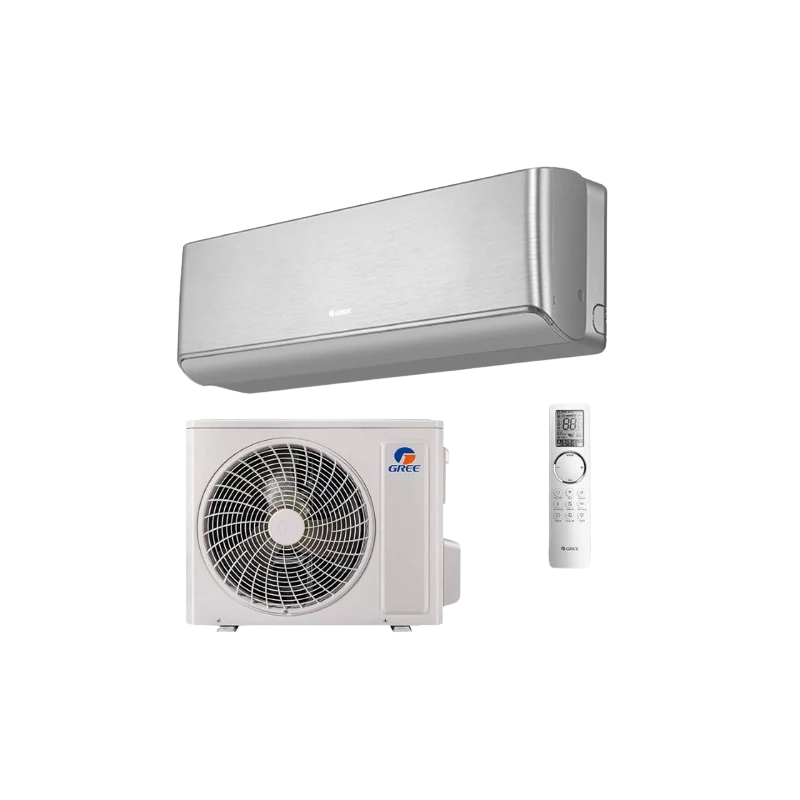 GREE AIRY (GWH12AVCXD-K6DNA1A/I / GWH12AVCXD-K6DNA1A/O) KLÍMA MONO OLDALFALI SZETT INOX 3,5KW