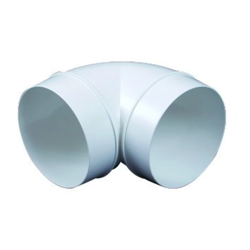 LÉGTECHNIKAI KÖNYÖKIDOM 150 MM 90° (KO150-23, 323) MŰANYAG