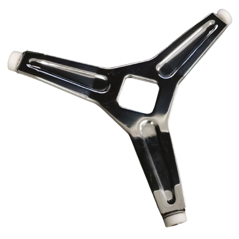 MIKROSÜTŐ TÁNYÉRFORGATÓ ROLLER KIS GÖRGŐS (D = 15MM) HÁROM ÁGU FÉM 200MM
