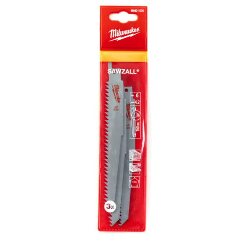 MILWAUKEE SZABLYAFŰRÉSZLAPOK 150/4,2 MM HCS 3 DB