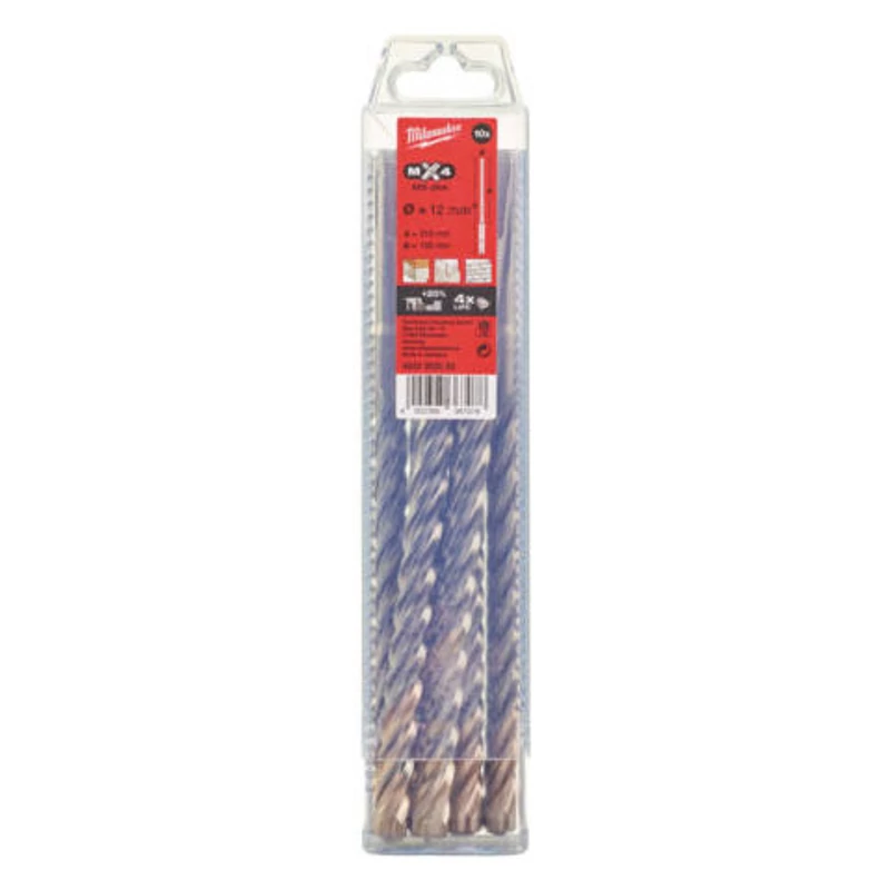 MILWAUKEE SDS-PLUS 4 ÉLŰ FÚRÓSZÁR 12X210 MM