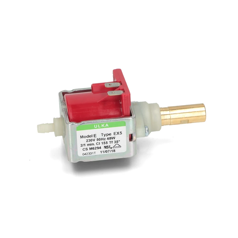 ULKA MEMBRÁN SZIVATTYÚ 48 W 230 V EX5 15 BAR (RÉZ VÉGŰ) MÁGNESES / REZGŐ / TAKARÍTÓGÉP / KÁVÉGÉP / MAGASNYOMÁSÚ / VÍZPUMPA