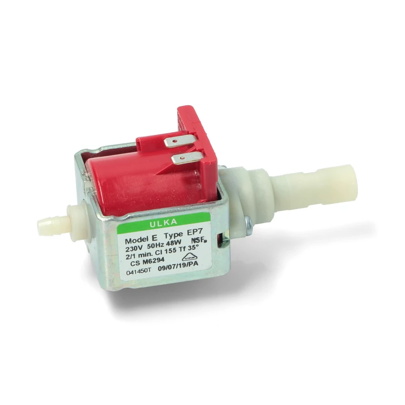 ULKA MEMBRÁN SZIVATTYÚ 48 W 230 V EP7 (MŰANYAG VÉGŰ) MÁGNESES / REZGŐ / TAKARÍTÓGÉP / KÁVÉGÉP / MAGASNYOMÁSÚ / VÍZPUMPA