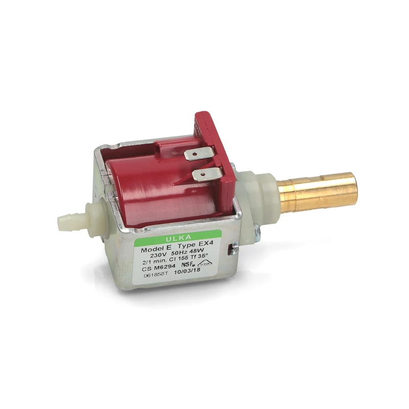 ULKA MEMBRÁN SZIVATTYÚ 48 W 230 V EX4 (RÉZ VÉGŰ) MÁGNESES / REZGŐ / TAKARÍTÓGÉP / KÁVÉGÉP / MAGASNYOMÁSÚ / VÍZPUMPA