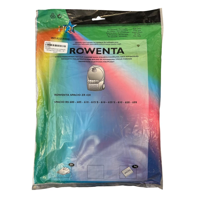 ROWENTA SPACIO W7-52254/HQ CSOMAG (5 DB P. PORZSÁK, 1 DB MIKROF.)