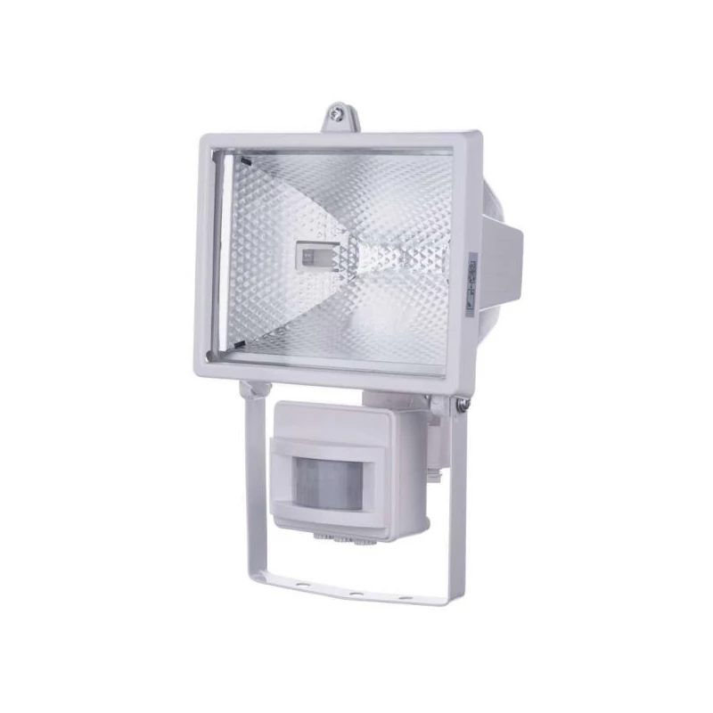 HALOGÉN REFLEKTOR 500W + MOZÁSÉRZÉKELŐ IP44 FEHÉR