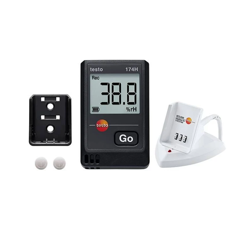 TESTO 174 H MINI HŐMÉRSÉKLET-, ÉS PÁRATARTALOM ADATGYŰJTŐ SZETT 0572 0566