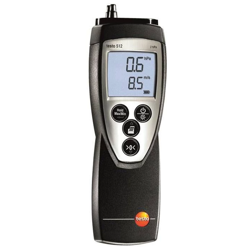 TESTO 512 NYOMÁS- ÉS LÉGSEBESSÉGMÉRŐ MŰSZER (0...20 HPA TARTOMÁNYRA) 0560 5127