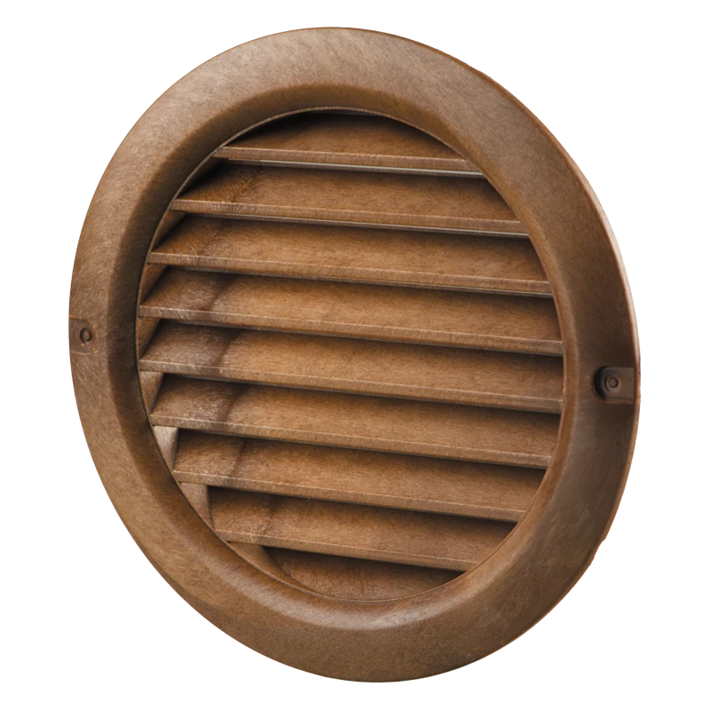VENTS MV 150 BVS KEREK SZELLŐZŐRÁCS 150 MM CSŐTOLDATTAL SZÚNYOGHÁLÓVAL MAHAGONY