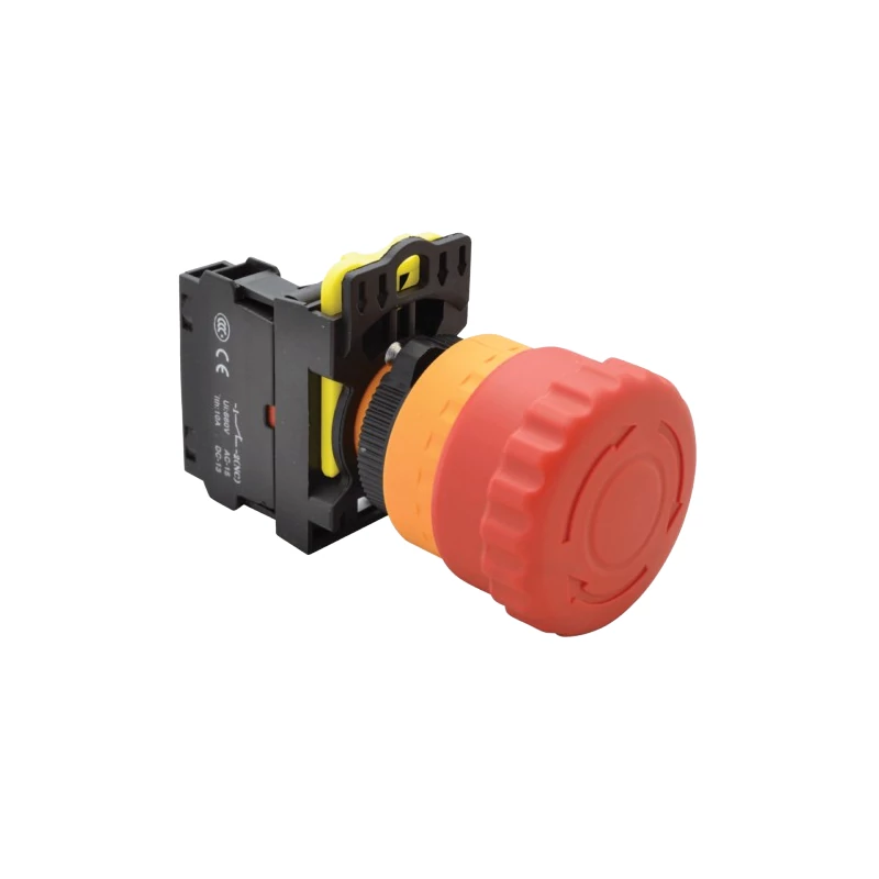 VÉSZGOMB BEÉPÍTHETŐ RETESZELHETŐ IP65 5A, 40MM (TRACON NYG3-ETR)
