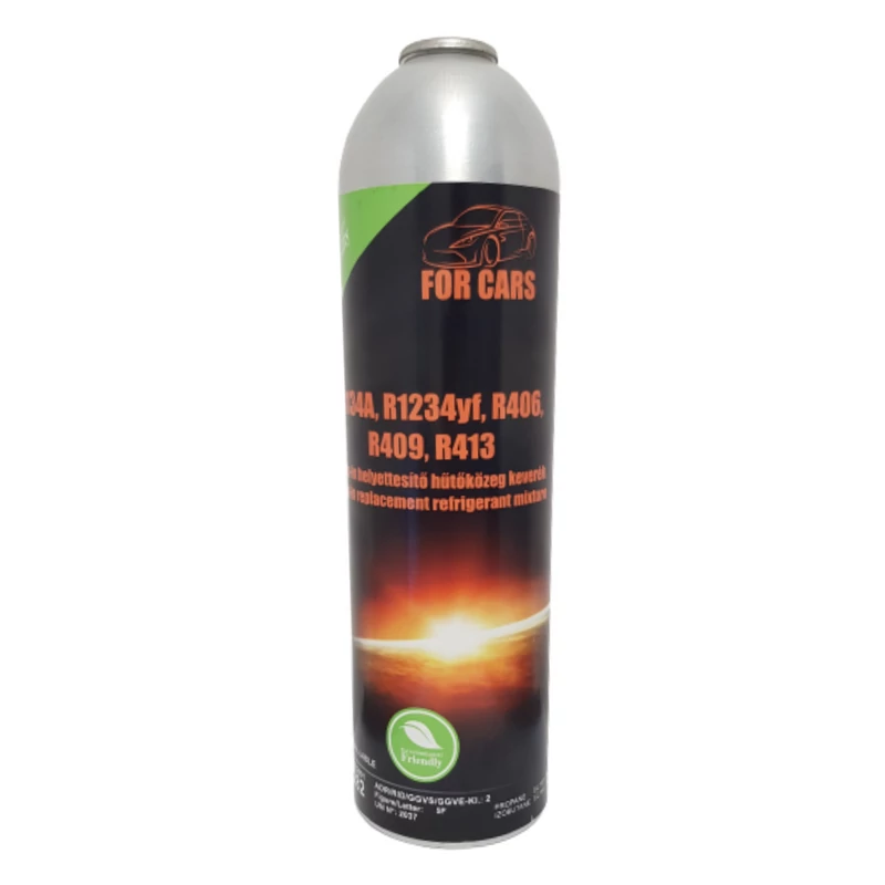 HŰTŐKÖZEG HELYETESÍTŐ AUTÓKLÍMA TÖLTÉSÉHEZ FRIGOSTAR (R134A, R1234YF) 370G