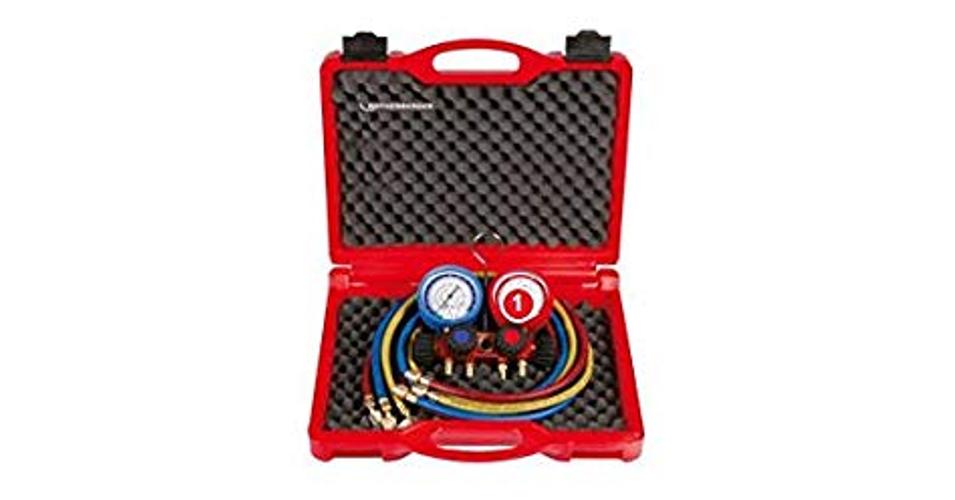 ROTHENBERGER Manométer csaptelep tömlő készlettel kofferban R410a 1706.